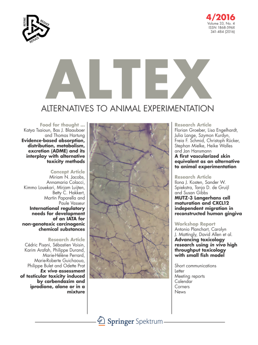 Evidence-based absorption, distribution, metabolism, excretion (ADME) and  its interplay with alternative toxicity methods | ALTEX - Alternatives to  animal experimentation